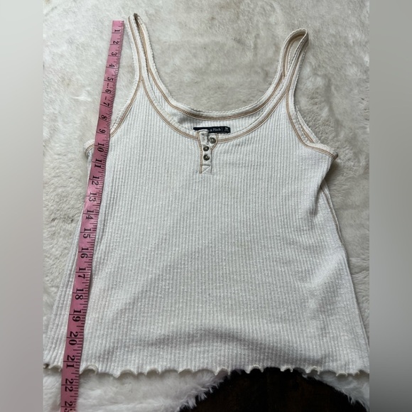 Abercrombie & Fitch ribbed tank top womens size medium - Picture 3 of 5